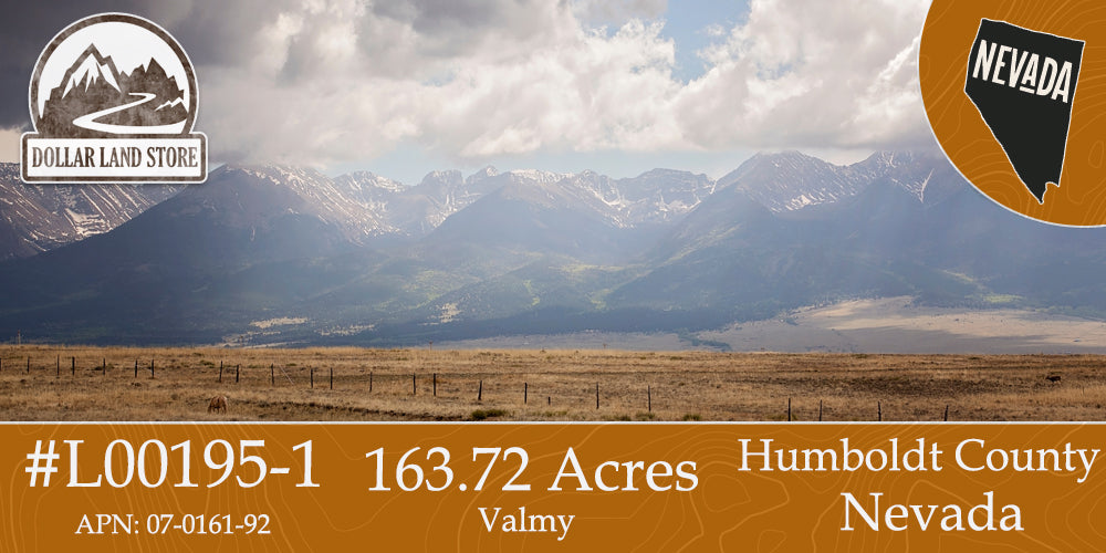 #L00195-1 163 Acres in Humboldt County, Nevada   $69,000.00 ($555.03/Month)