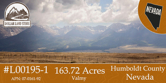 #L00195-1 163 Acres in Humboldt County, Nevada   $69,000.00 ($555.03/Month)