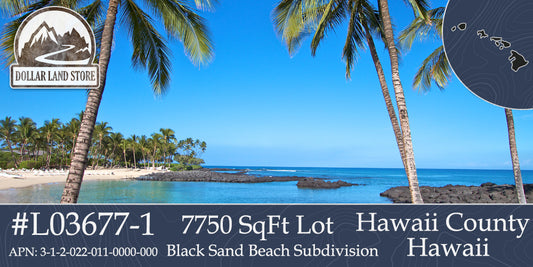 #L03677-1 Lot in Black Sand Beach subdivision, Kona St., Pahoa, HI, $14,899.00 ($209.05/Month)