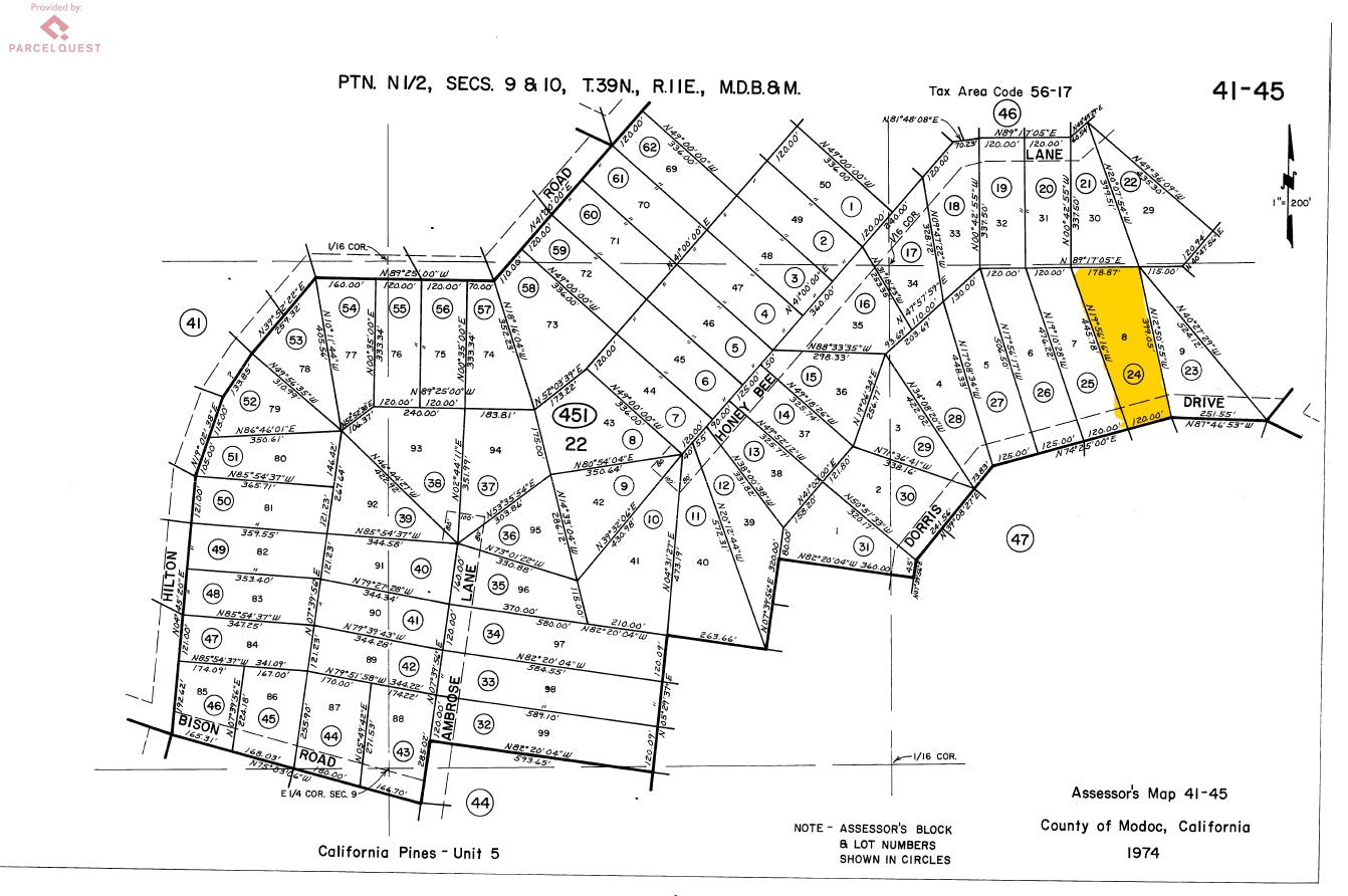 #L09361-1 1.41 Acres in California Pines, Modoc County, CA $6,299.00 ($118.33/Month)