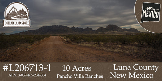 #L206713-1 10 Acres in Luna County, NM $8,999 ($111.34/Month)