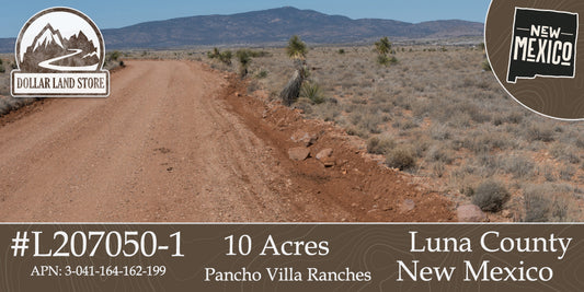 #L207050-1 10 Acres in Luna County, NM $9,999 ($125.38/Month)