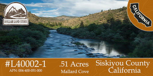 #L40002-1 .5 Acres Near Klamath River, Siskiyou County, CA $14,999.00 ($169.81/Month)
