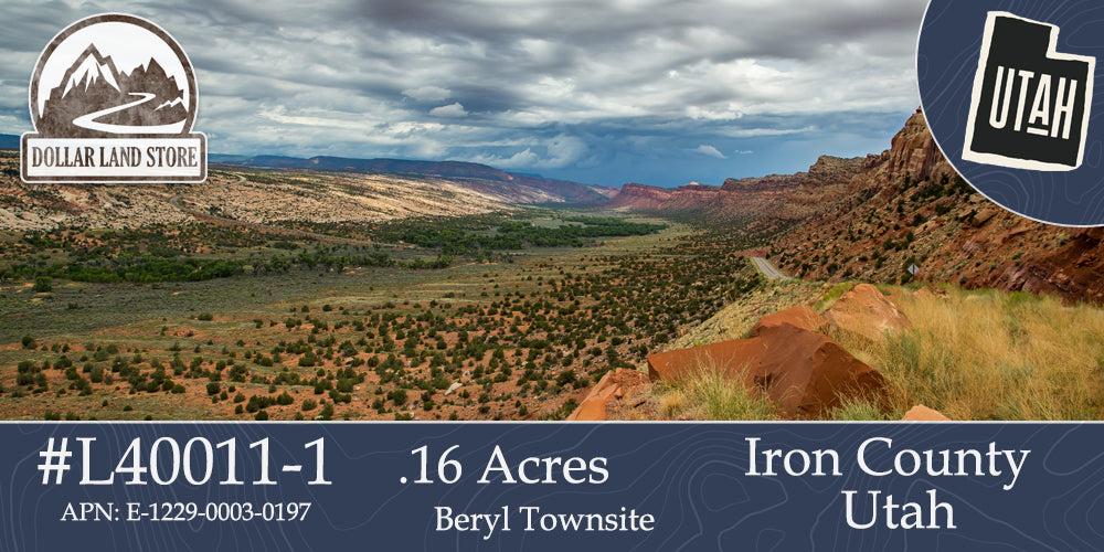 L40011-1 .16 Acre Lot in Iron County, UT $2,499.00 ($44.90 / Month)