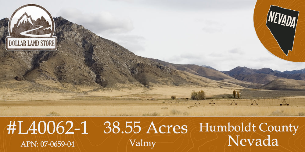 #L40062-1 38.55 Acres in Humboldt County, NV $19,995.00 ($253.46/Month)