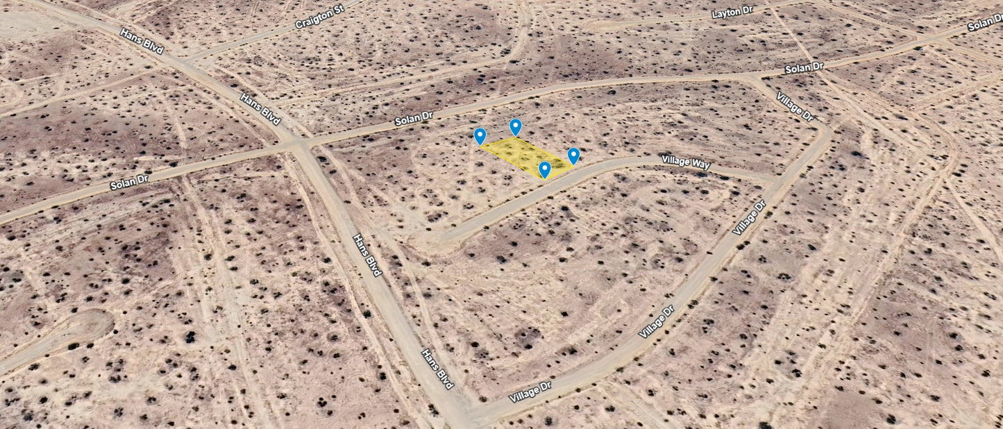L40109-1 .21 Acre Residential lot in California City, Kern County, CA $2,999.00 ($47.59/Month)