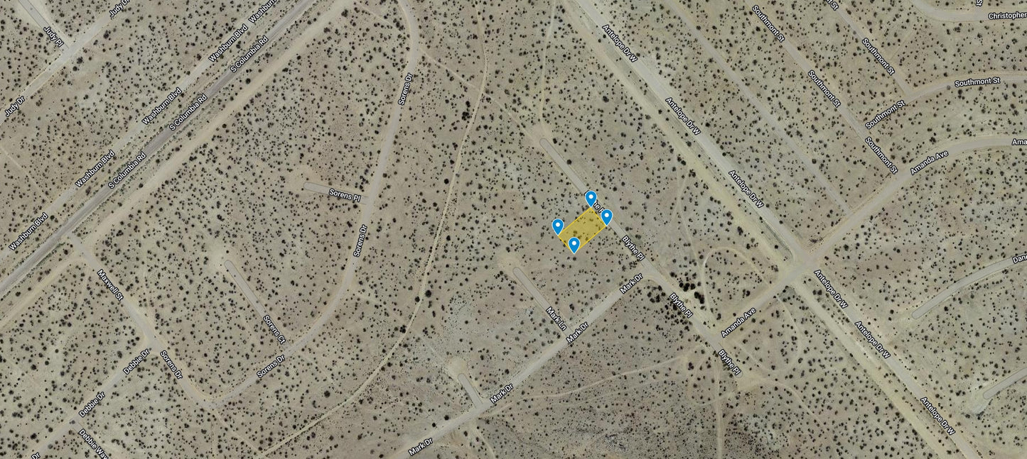 L40172-1 .20 Acre Residential lot in California City, Kern County, CA $3,499.00 ($71.79/Month)