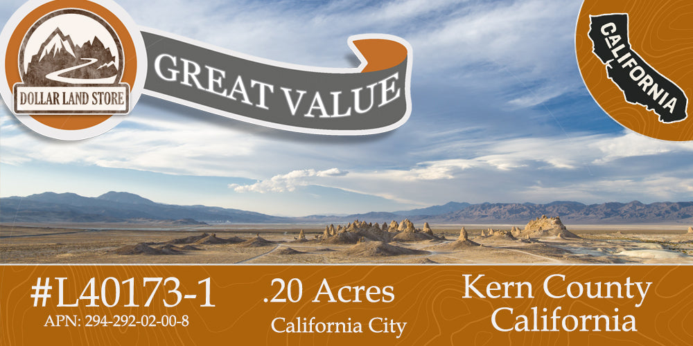L40173-1 .32 Acre Residential lot in California City, Kern County, CA $3,499.00 ($70.14/Month)