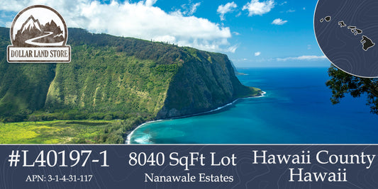 #L40197-1 Beautiful Lot in Nanawale Estates, Hawaii $19,499.00 ($239.25 / Month)