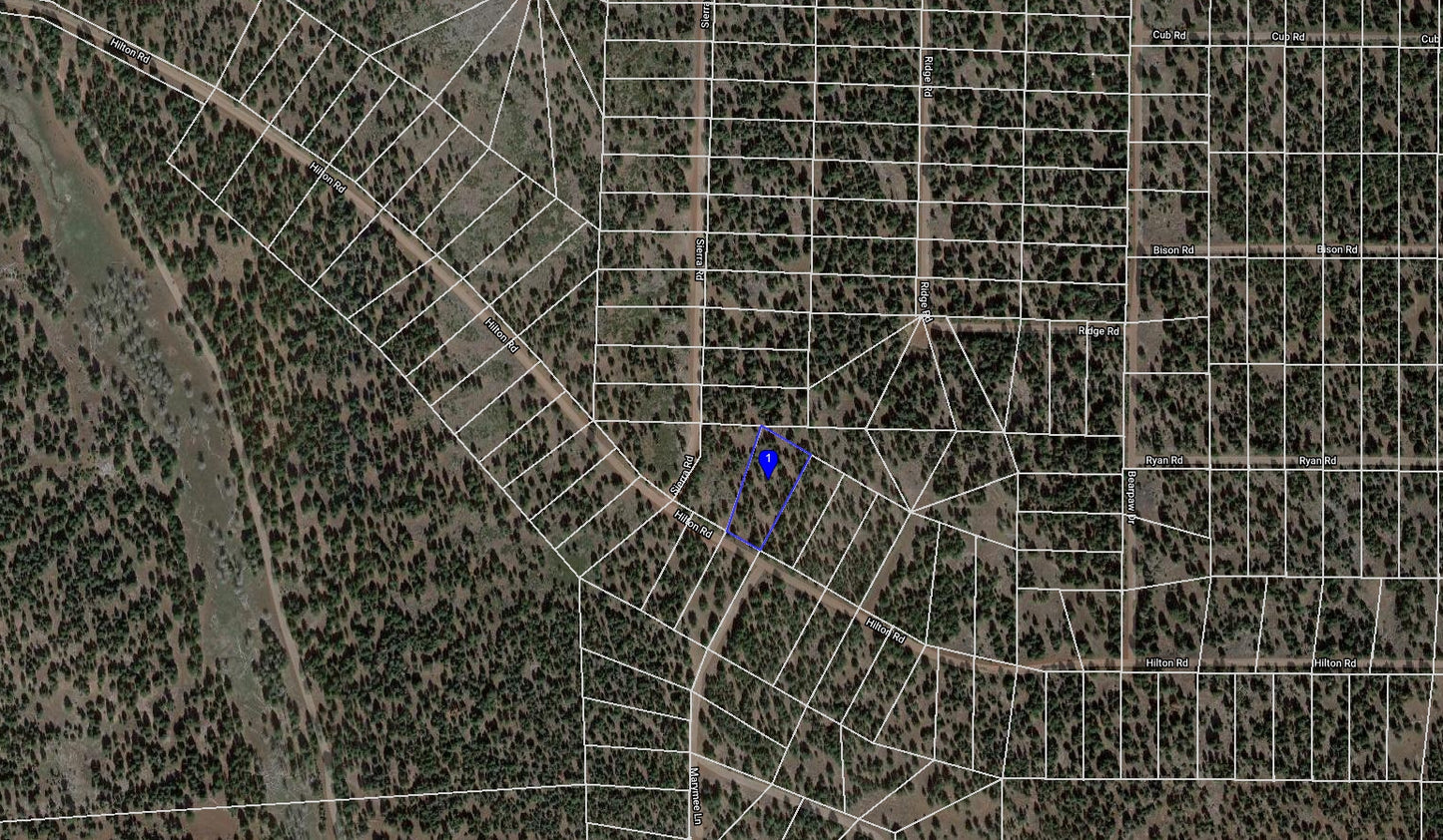 #L09855-1 1.17 Acres in California Pines, Modoc CA $7,299.00 ($120.16/Month)