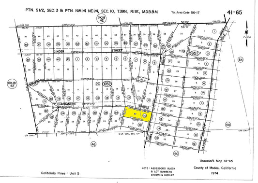#L205070-1 1.01 Acres in California Pines, Modoc CA $5,899.00 ($81.23/Month)