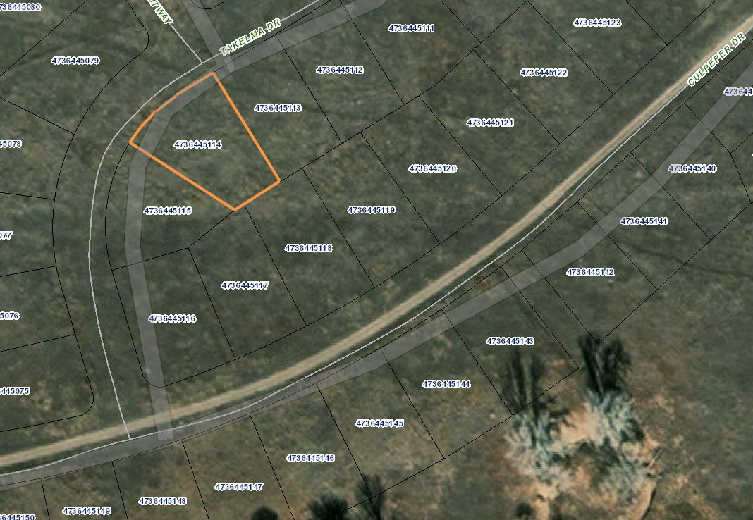 #L20509-1 .28 Lot in Colorado City, Colorado Takelma Drive $3,999.00 ($66.68 / Month)