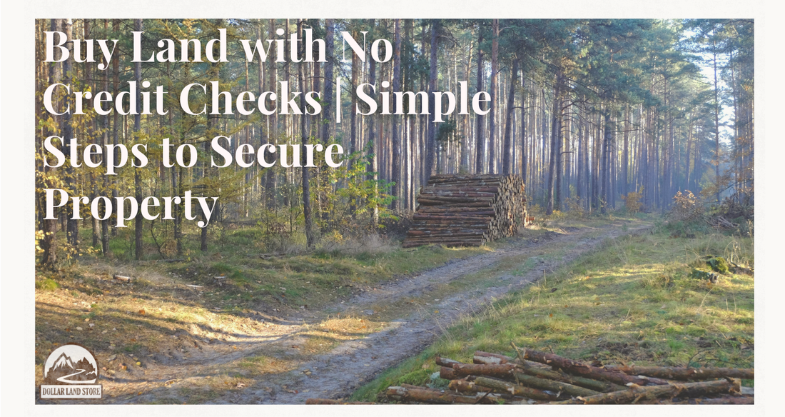 Buy Land No Credit Check: A Beginner's Guide to Securing Property
