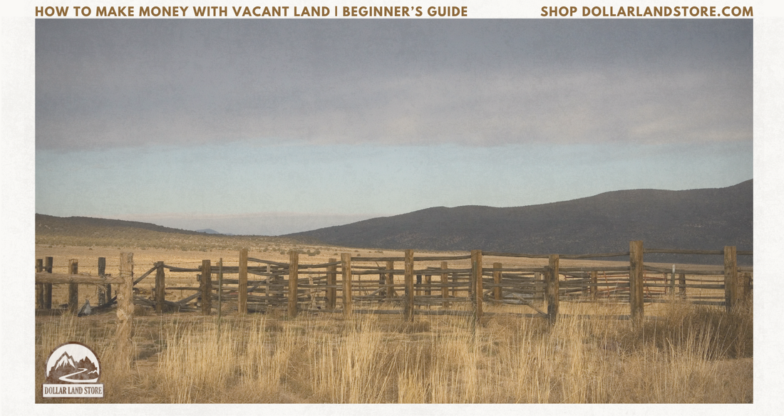 How to Make Money with Vacant Land: A Beginner's Guide