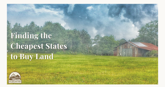 Finding the Cheapest States to Buy Land
