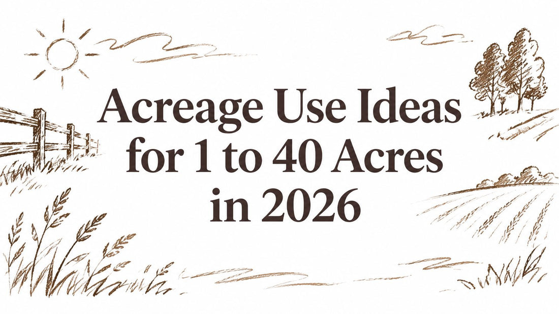 Acreage Use Ideas for 1 to 40 Acres in 2026