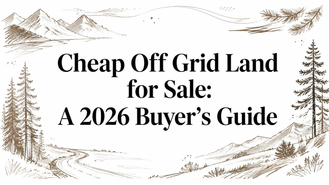 Cheap Off Grid Land for Sale: A 2026 Buyer's Guide