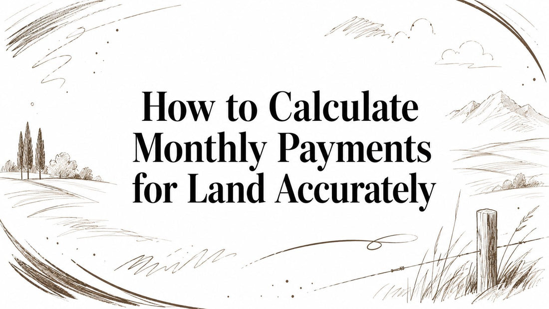 How to Calculate Monthly Payments for Land Accurately