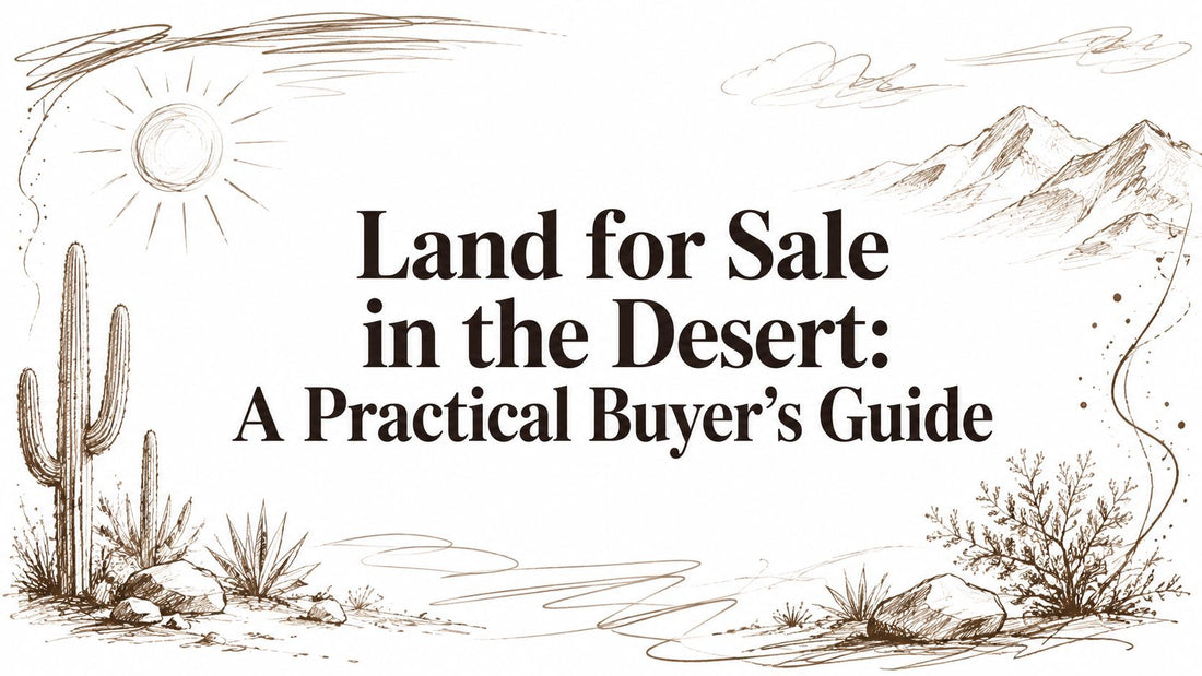 Land for Sale in the Desert: A Practical Buyer's Guide