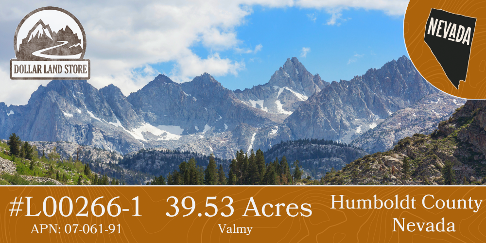 #L00266-1 165.84 Wide Open Acres in Humboldt County, Nevada $69,000.00 ($722.25/Month)