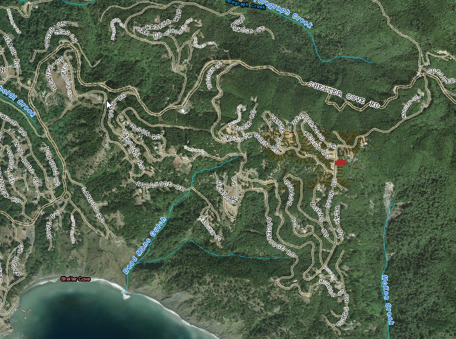 #L00472-1 .23 Acre Lot in Shelter Cove, Humboldt County CA $19,900.00 ($257.14/ Month)