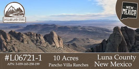 #L06721-1 10 Acres in Luna County, NM $8,999 ($111.47/Month)