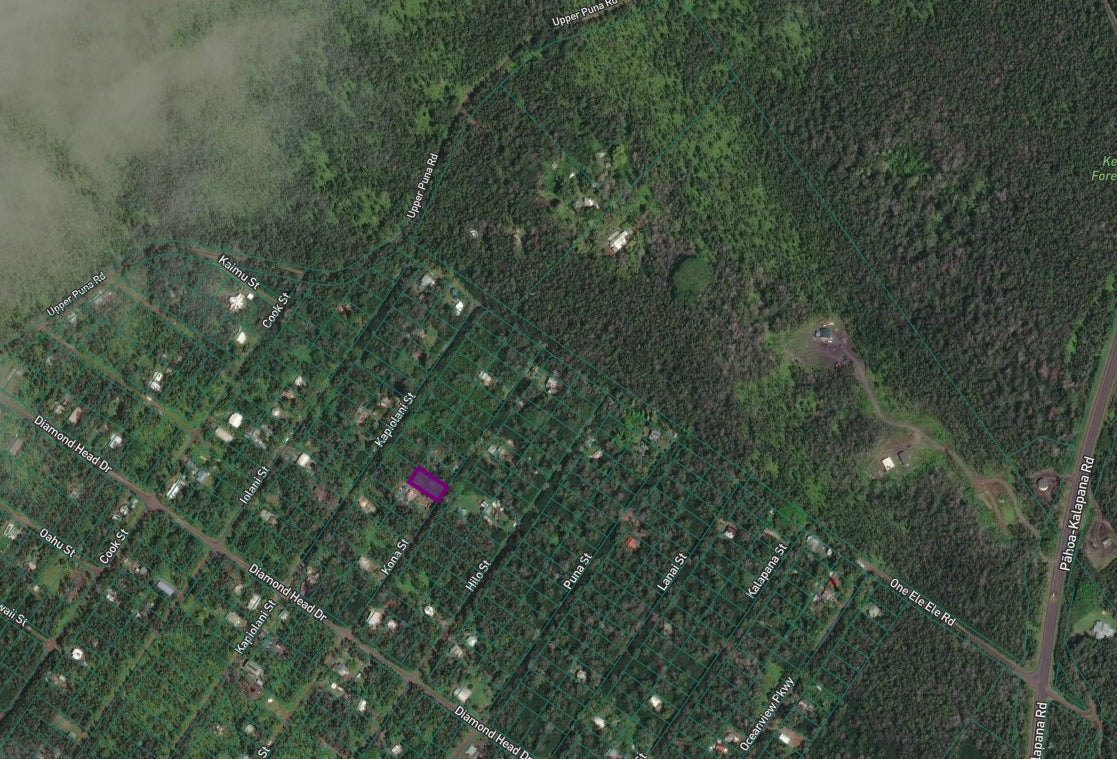#L03677-1 Lot in Black Sand Beach subdivision, Kona St., Pahoa, HI, $14,899.00 ($186.03/Month)