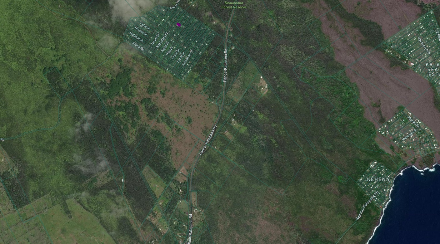 #L03677-1 Lot in Black Sand Beach subdivision, Kona St., Pahoa, HI, $14,899.00 ($186.03/Month)