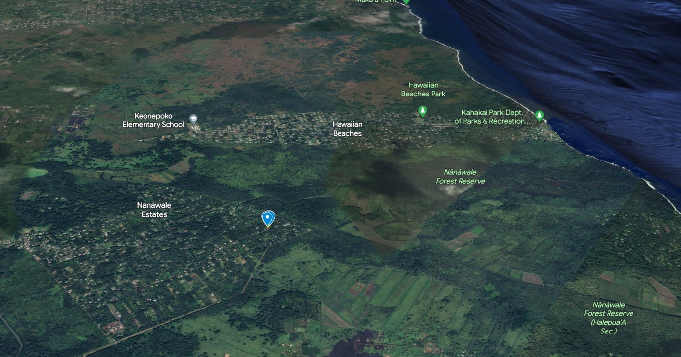 #L03748-1 Beautiful Lot in Nanawale Estates, Hawaii $15,899.00 ($201.91/Month)