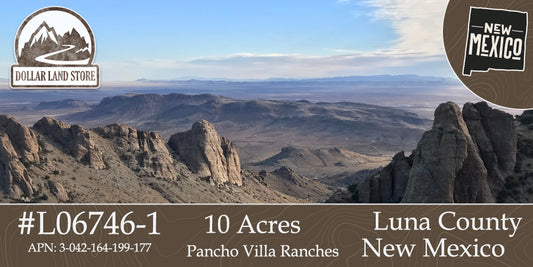 #L06746-1 10 Acres in Luna County, NM $9,999 ($125.39/Month)