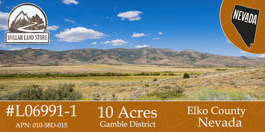 #L06991-1 10 Acres in Elko County, Nevada $8,499.00 ($117.10/ Month)