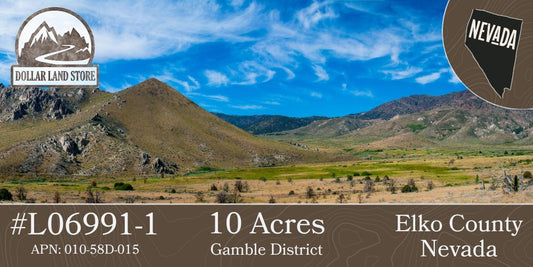#L06991-1 10 Acres in Elko County, Nevada $8,499.00 ($103.97/ Month)