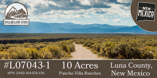 #L07043-1 10 Acres in Luna County, NM $8,999 ($111.69/Month)