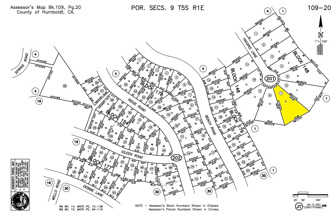 #L07346-1 Cul-de-sac Lot in Shelter Cove, Humboldt County CA $9,900.00 ($145.56/Month)