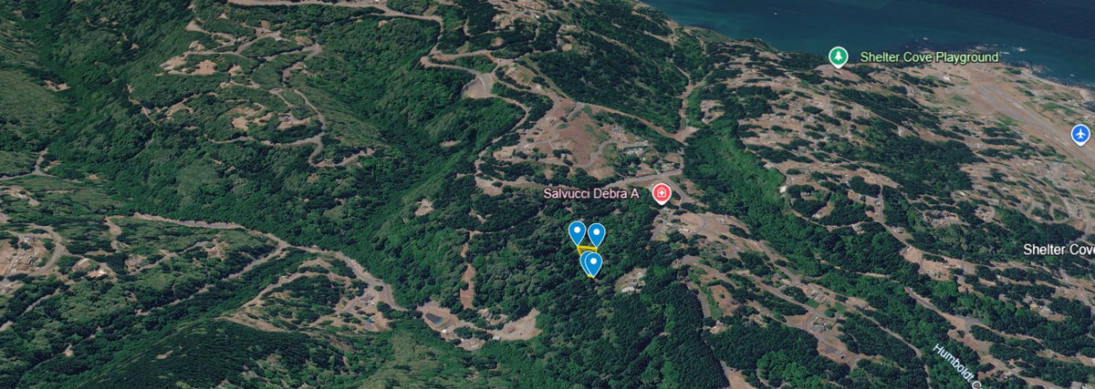 #L07346-1 Cul-de-sac Lot in Shelter Cove, Humboldt County CA $9,900.00 ($145.56/Month)