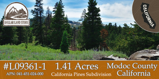 #L09361-1 1.41 Acres in California Pines, Modoc County, CA $6,299.00 ($118.33/Month)