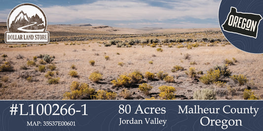 #L100266-1 80 Acres in Malheur County, OR $14,499.00 ($164.53/Month)