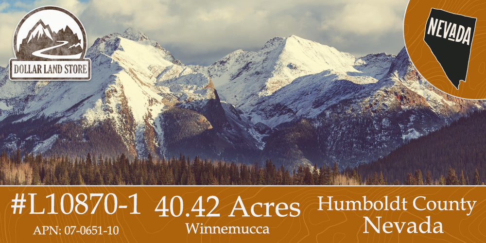 #L10870-1 40.42 Acres in Humboldt County, NV $17,499.00 ($197.26/Month)