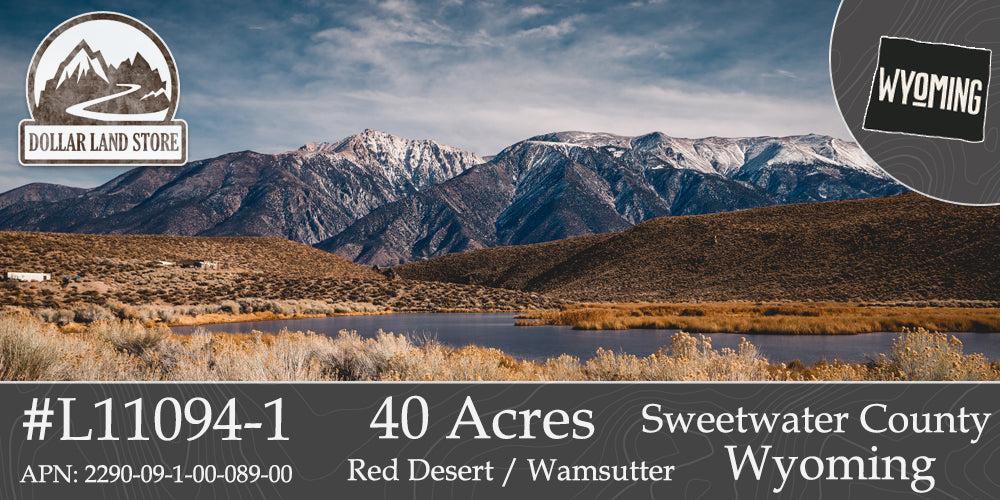 #L11094-1 40 Acres In Sweetwater County, WY $12,999.00 ($154.57/Month)