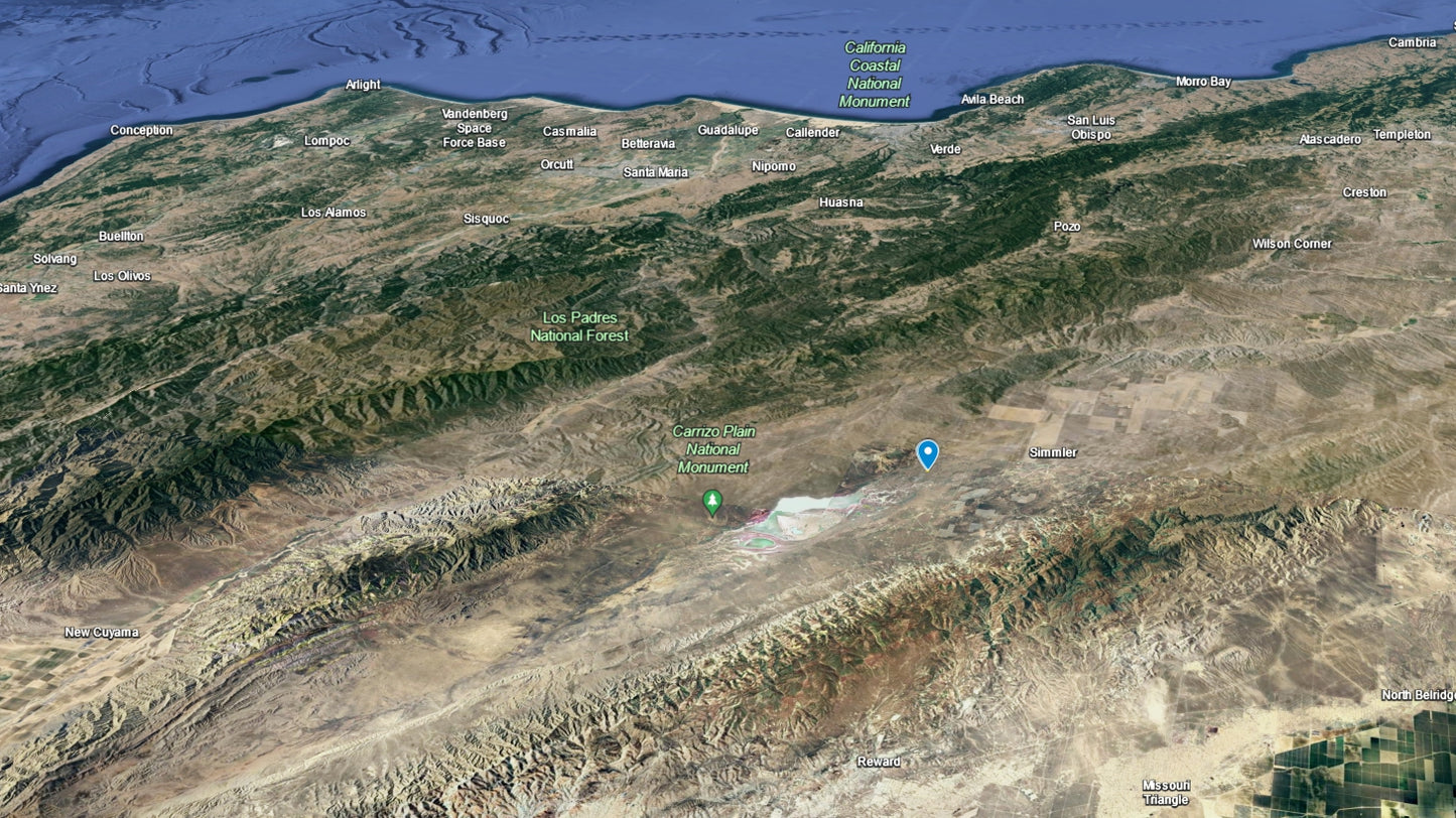 #L11698-1 2.62 Acres California Valley VRL, San Luis Obispo County California $10,500.00 ($132.24/Month)