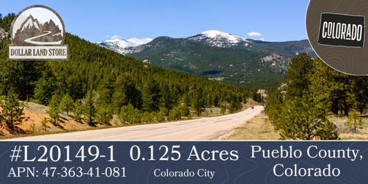 #L20149-1 0.125 Acres in Colorado City, Pueblo County CO $1999.00 ($40.62 / Month)