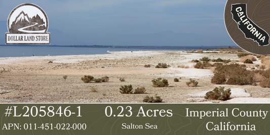 #L205846-1 .23 Acre Lot in Salton City, Imperial County California $10,995.00 ($130.84/Month)