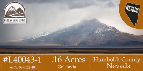 #L40043-1 .16 Acres in Golconda, Humboldt County, NV $6,499.00 ($81.48 / Month)