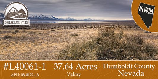 #L40061-1 37.64 Acre in Humboldt County, NV $19,995.00 ($253.46/Month)