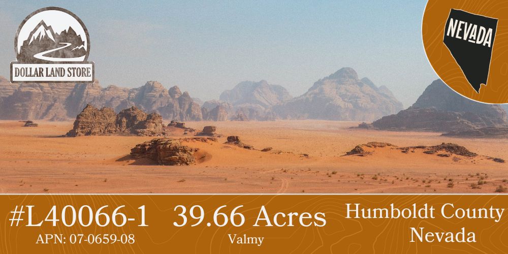 #L40066-1 39.66 Acres in Humboldt County, NV $19,995.00 ($222.56/Month)