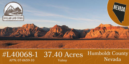 #L40068-1 37.40 Acres in Humboldt County, NV $19,995.00 ($222.56/Month)