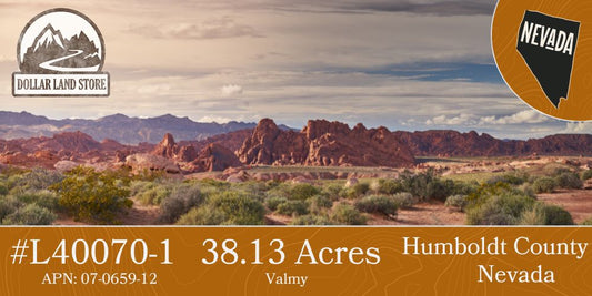 #L40070-1 38.13 Acres in Humboldt County, NV $19,995.00 ($222.56/Month)