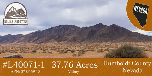 #L40071-1 37.76 Acres in Humboldt County, NV $19,995.00 ($222.56/Month)