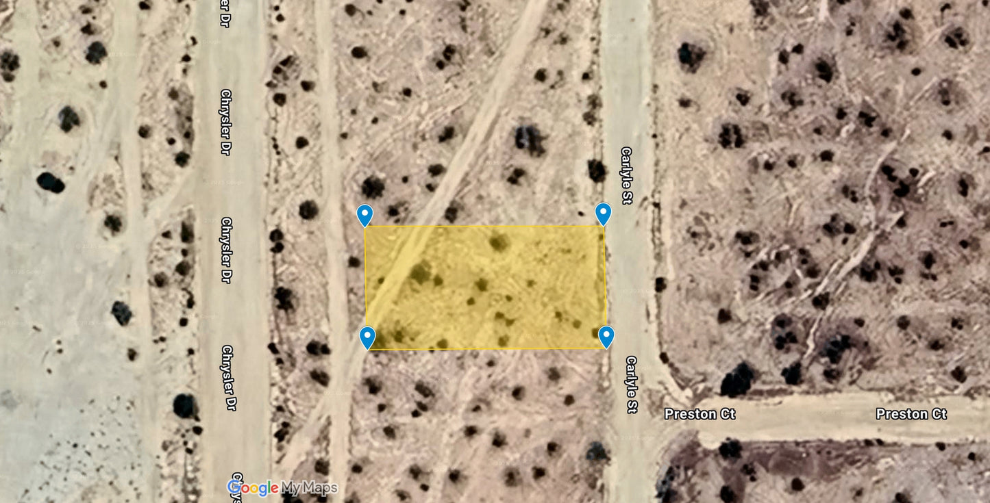 L40107-1 .17 Acre Residential lot in California City, Kern County, CA $2,999.00 ($48.69/Month)