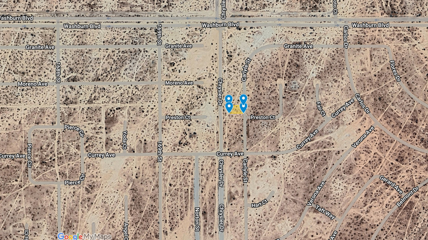 L40107-1 .17 Acre Residential lot in California City, Kern County, CA $2,999.00 ($48.69/Month)
